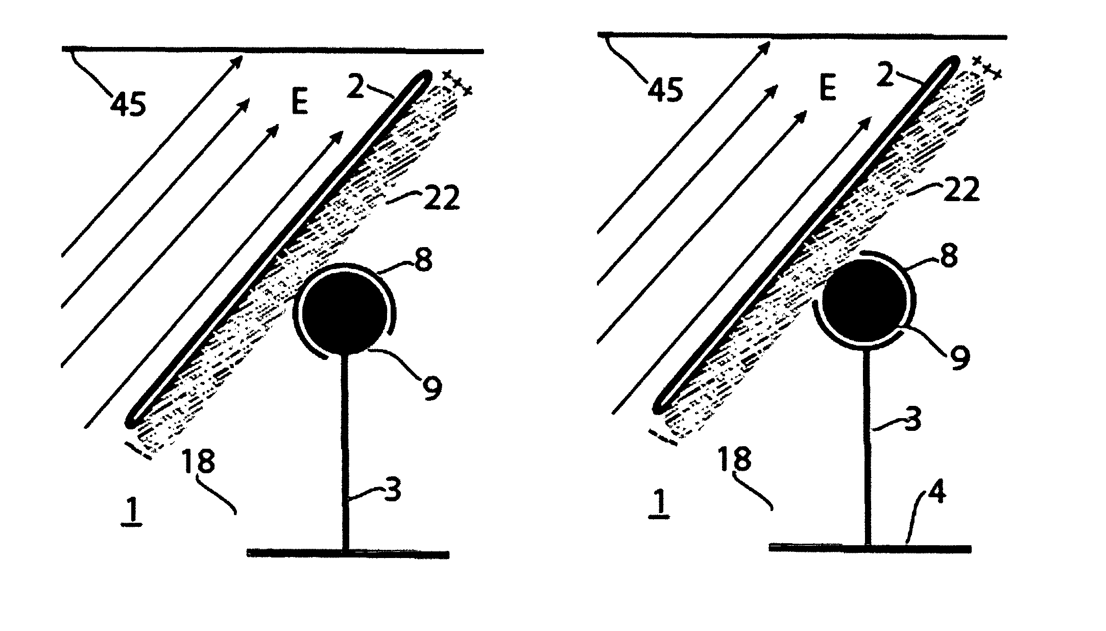 Fresnel solar concentrator array with centered universal pivots