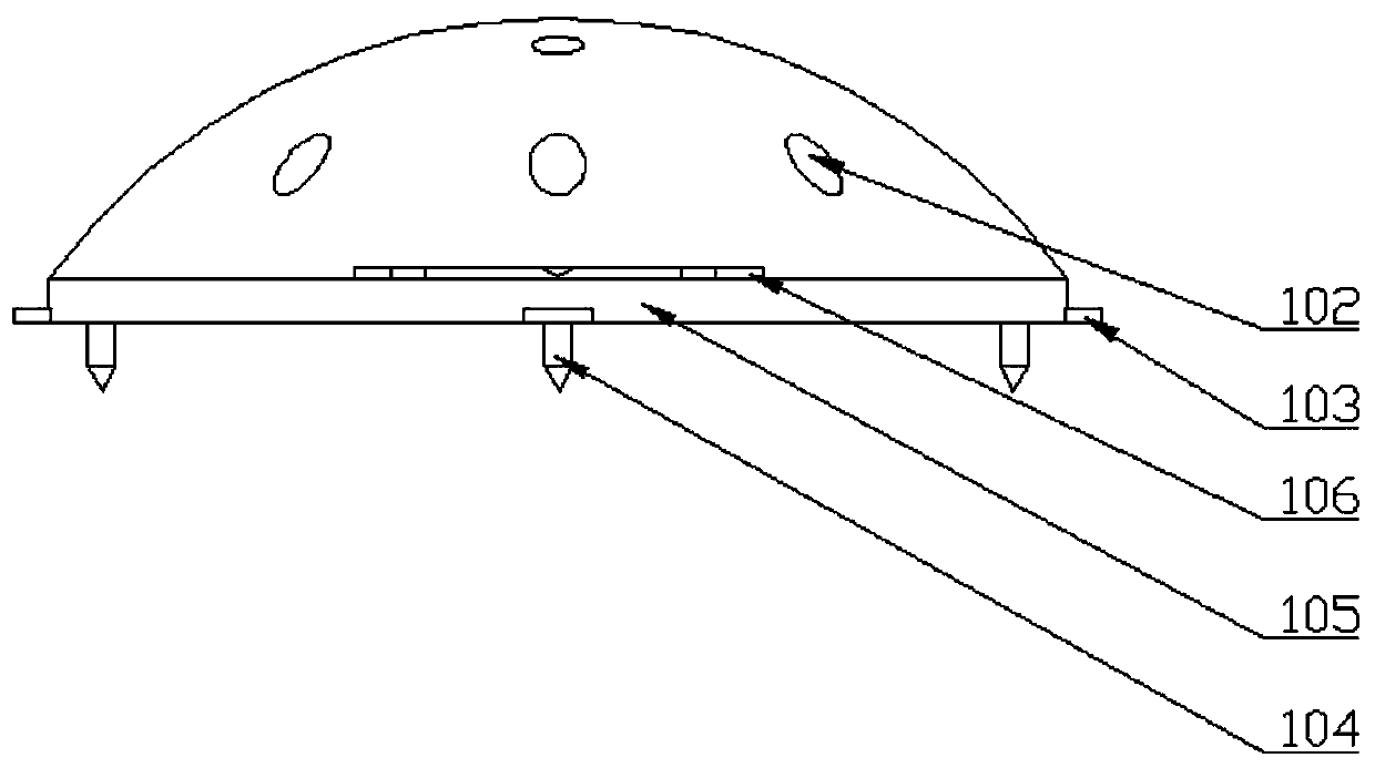 Wave gathering type breakwater protection surface structure and construction method