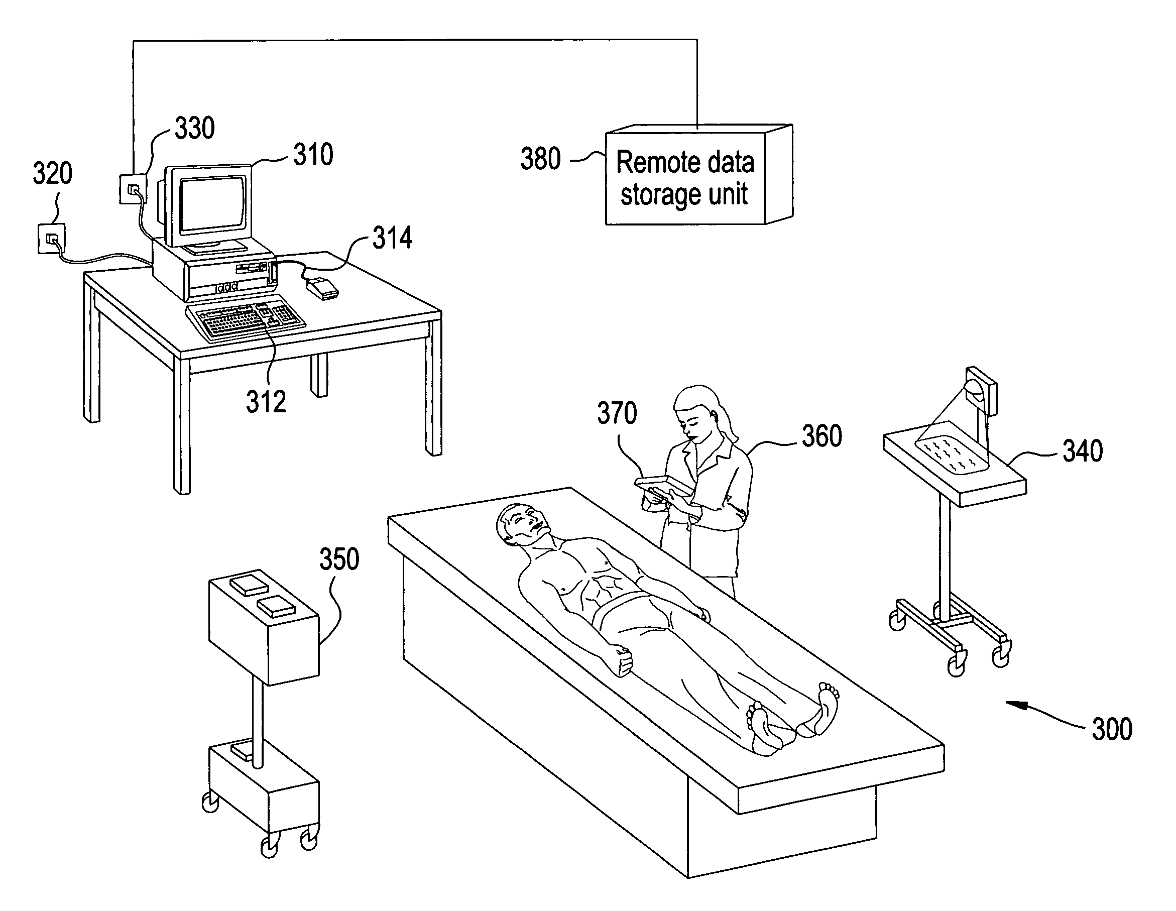 Method and system for utilizing wireless voice technology within a radiology workflow