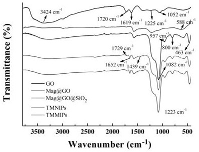 Preparation method of temperature-sensitive magnetic molecularly imprinted polymer for selectively separating and enriching aristolochic acid I