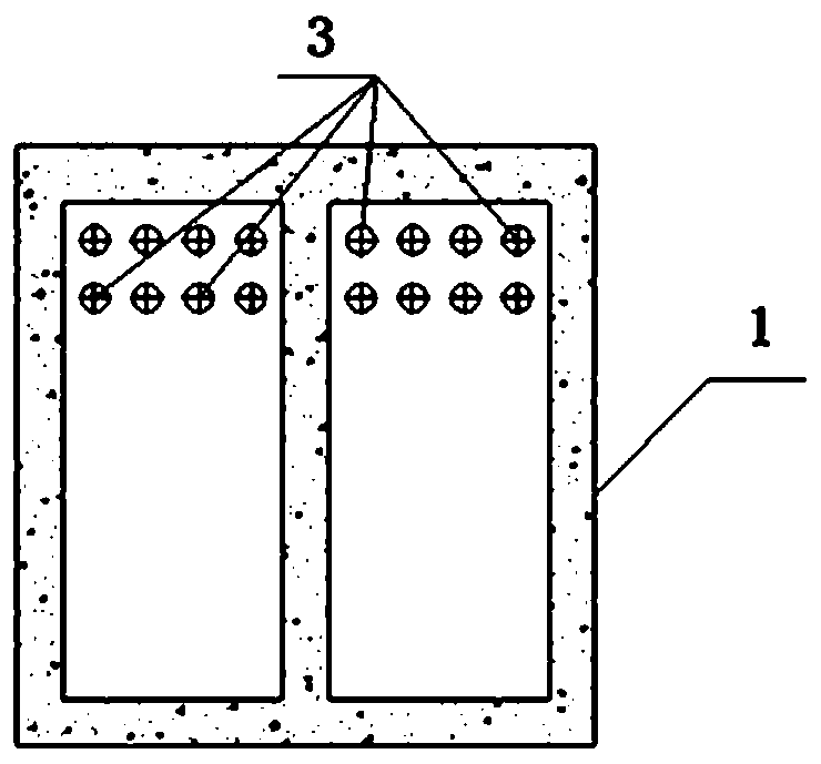 Capping beam structure and construction method thereof