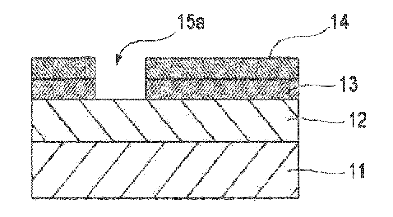 Resist pattern thickening material, semiconductor device, and production method thereof