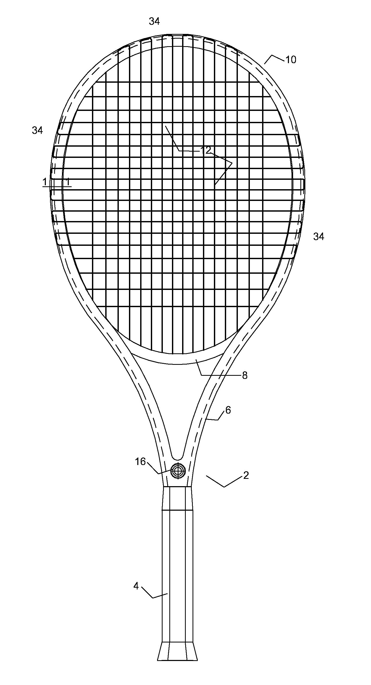 System and Method for a Game Racquet Including an Actuator