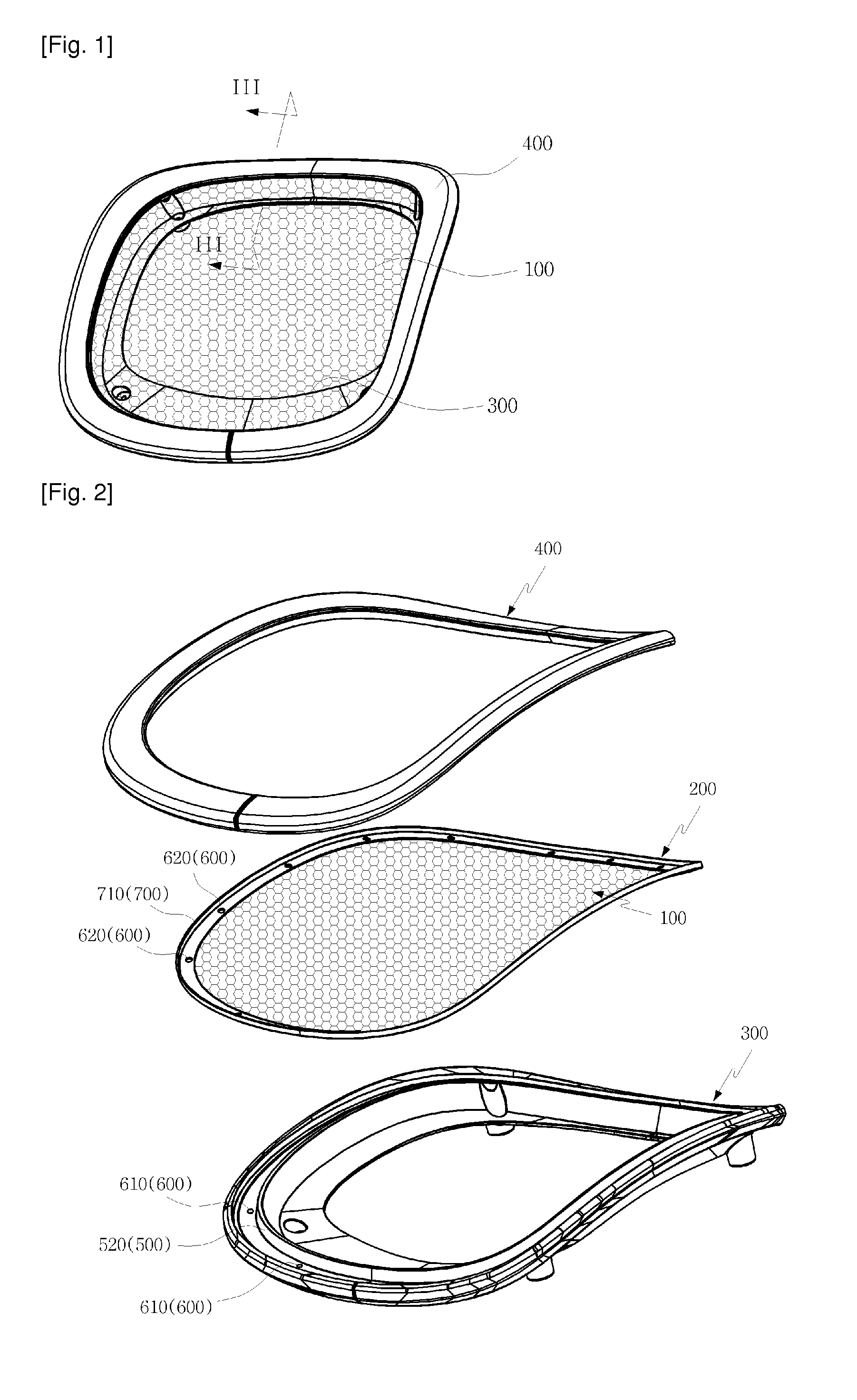 Assembly of mesh cushion in a mesh chair and assembling method thereof