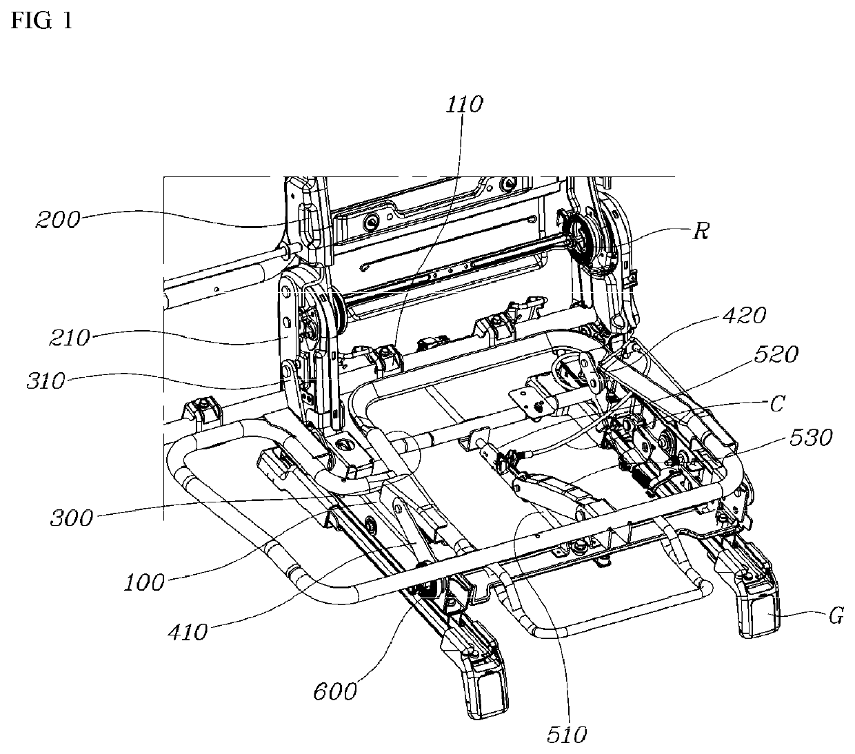 Rear seat for vehicle