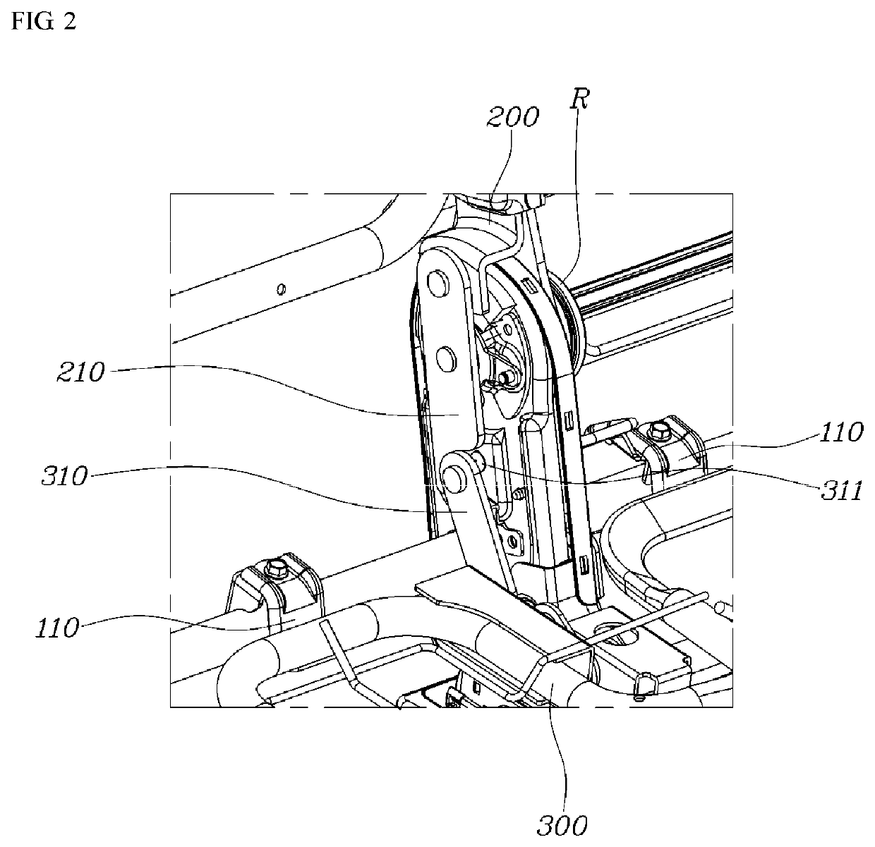 Rear seat for vehicle