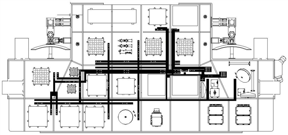 Method for batch production of moonlet cable network