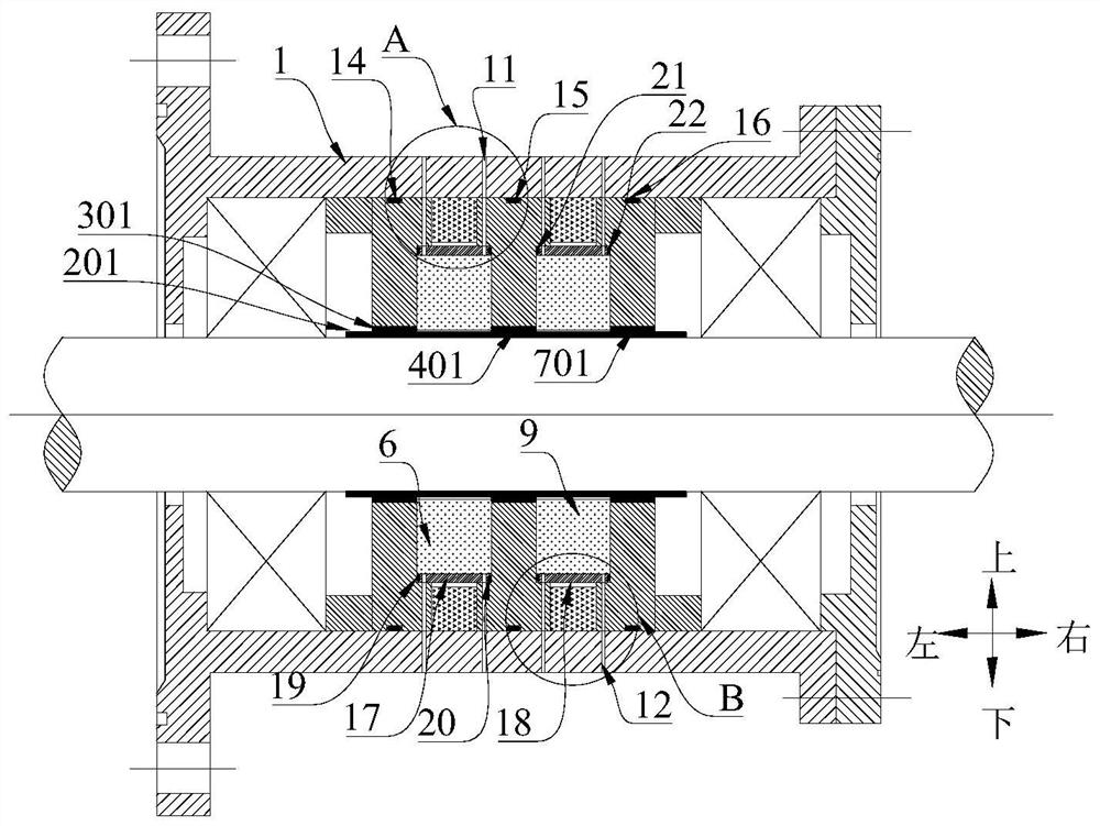 Double-coating magnetic liquid sealing device