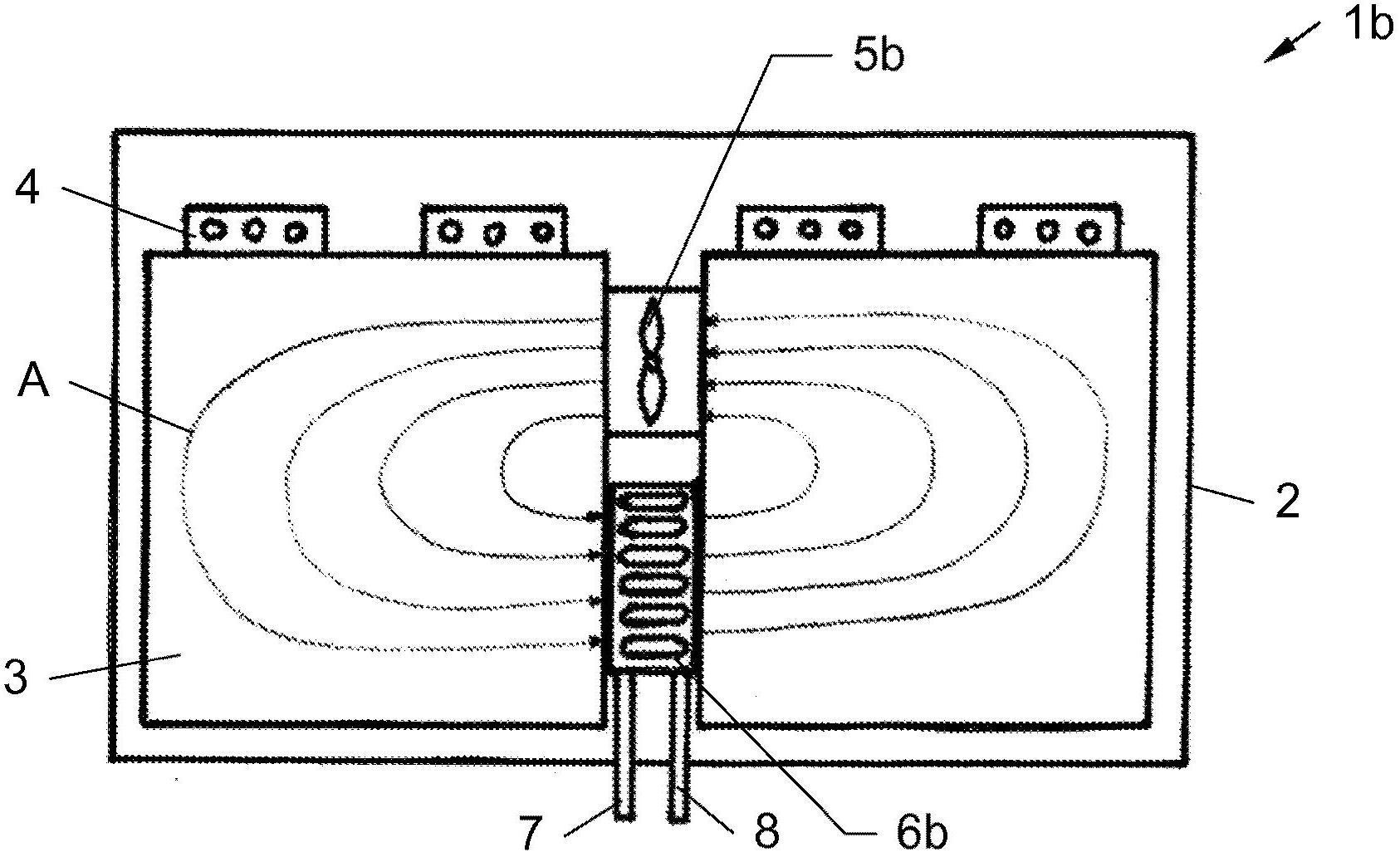 Battery having temperature regulation