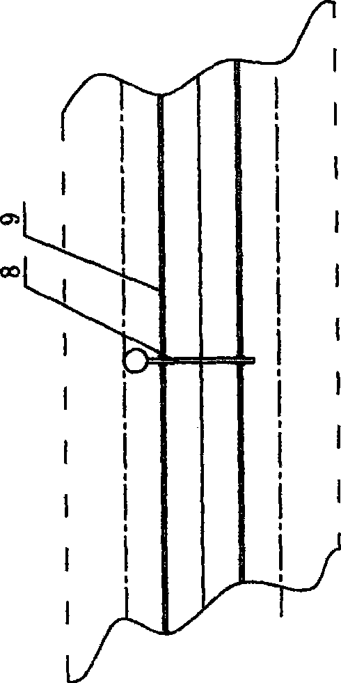 Current receiving device of electric automobile