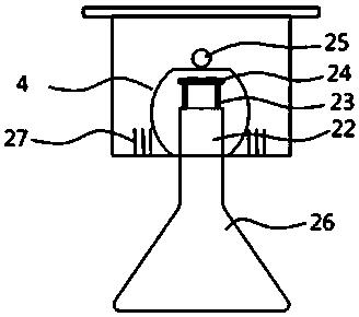 Cavity tea ball and preparation method and application thereof