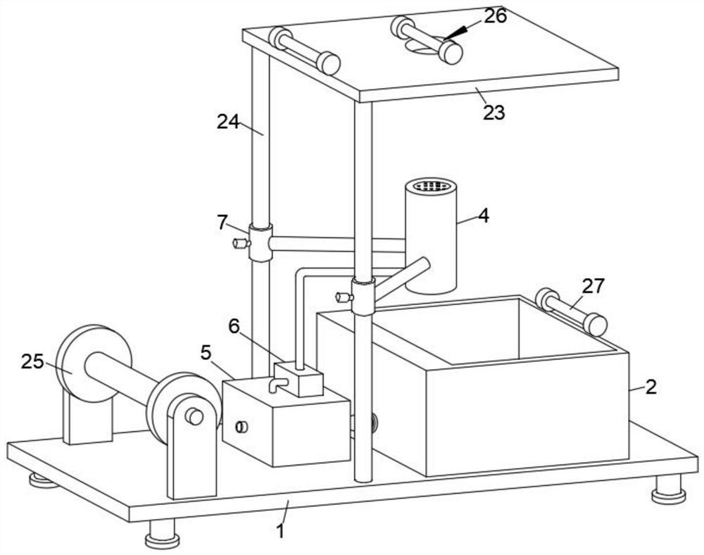 An electric traction rope sheath glue coating device and its process