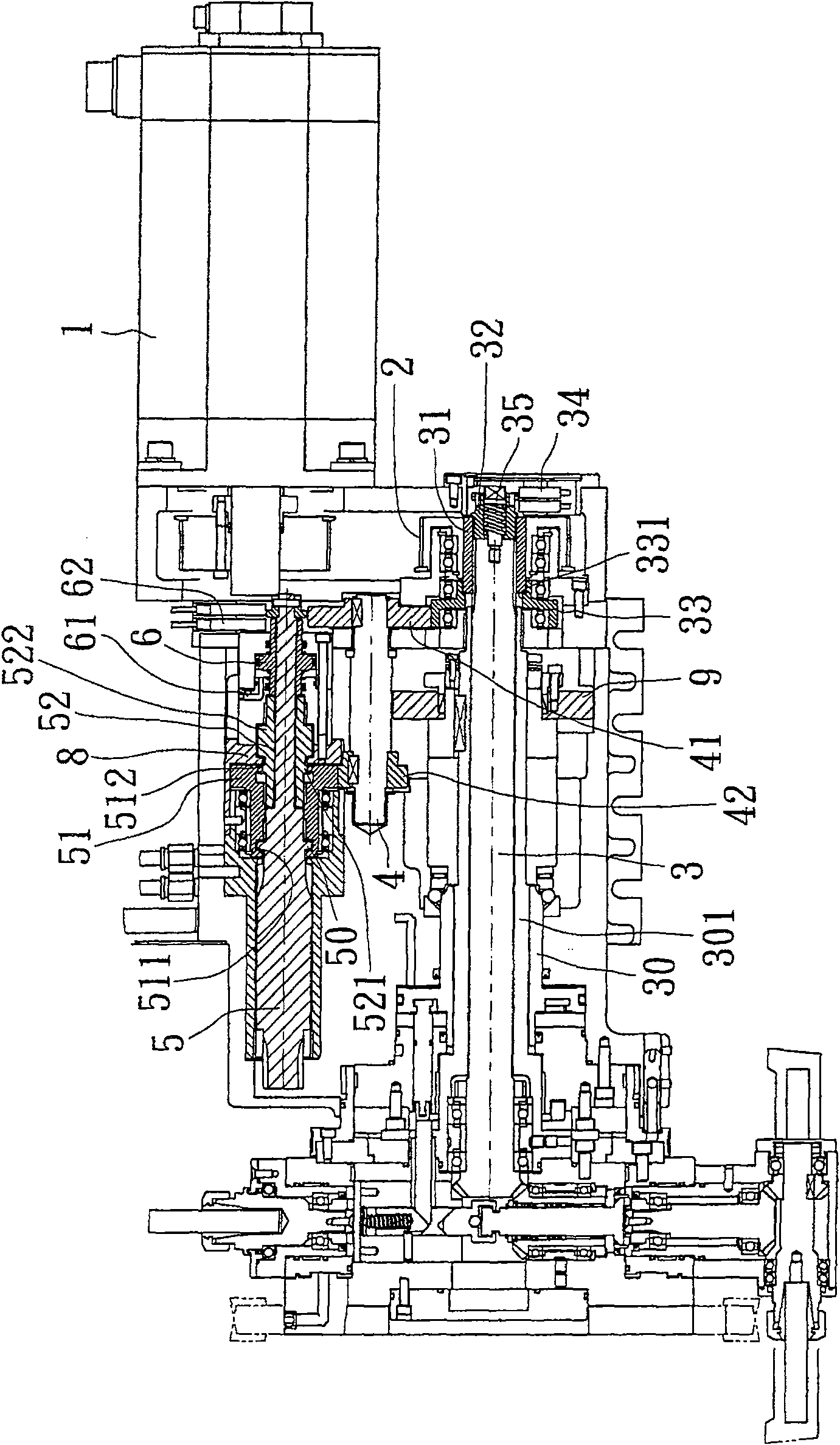 Double-cutterhead dynamic cutter tower seat structure