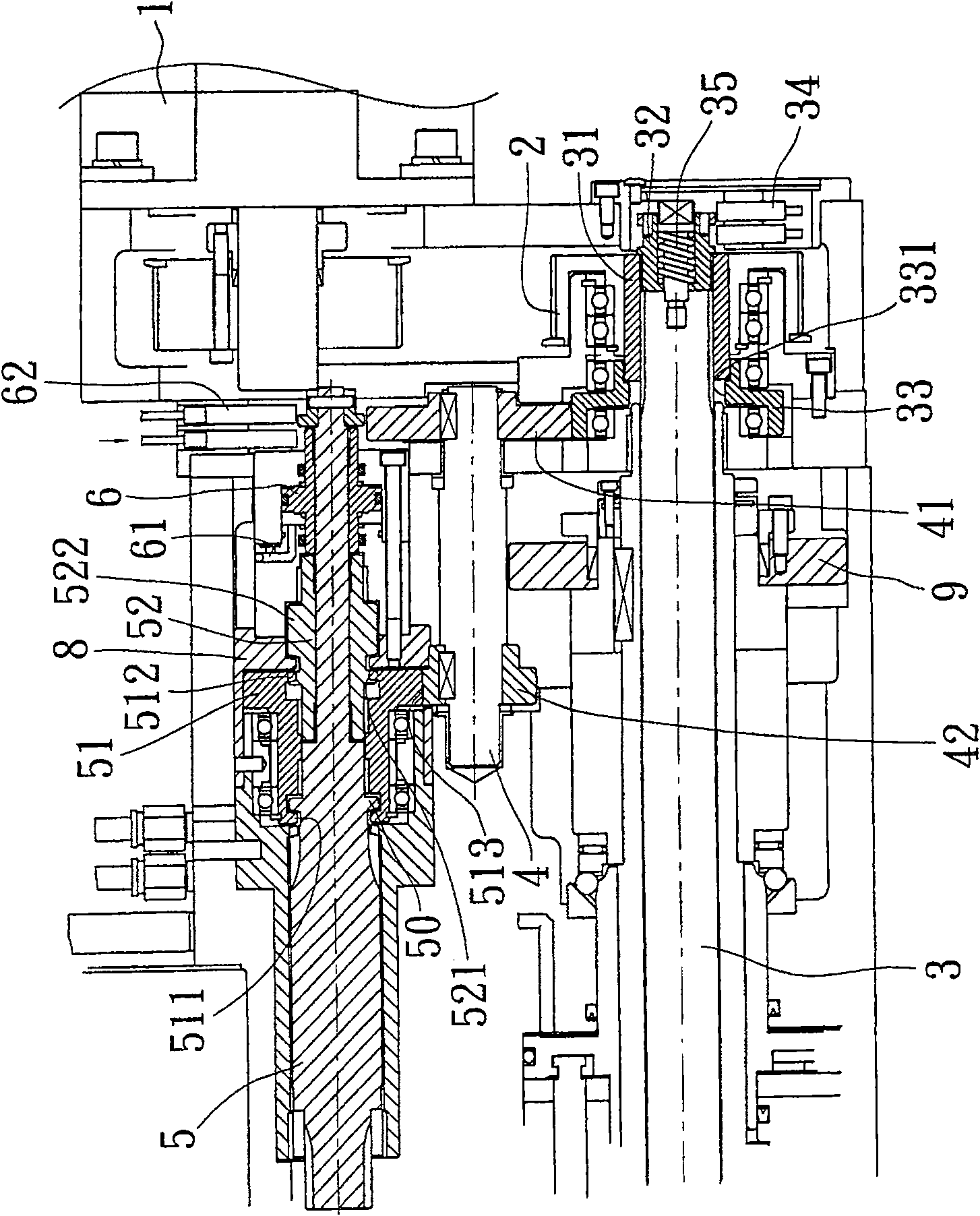 Double-cutterhead dynamic cutter tower seat structure