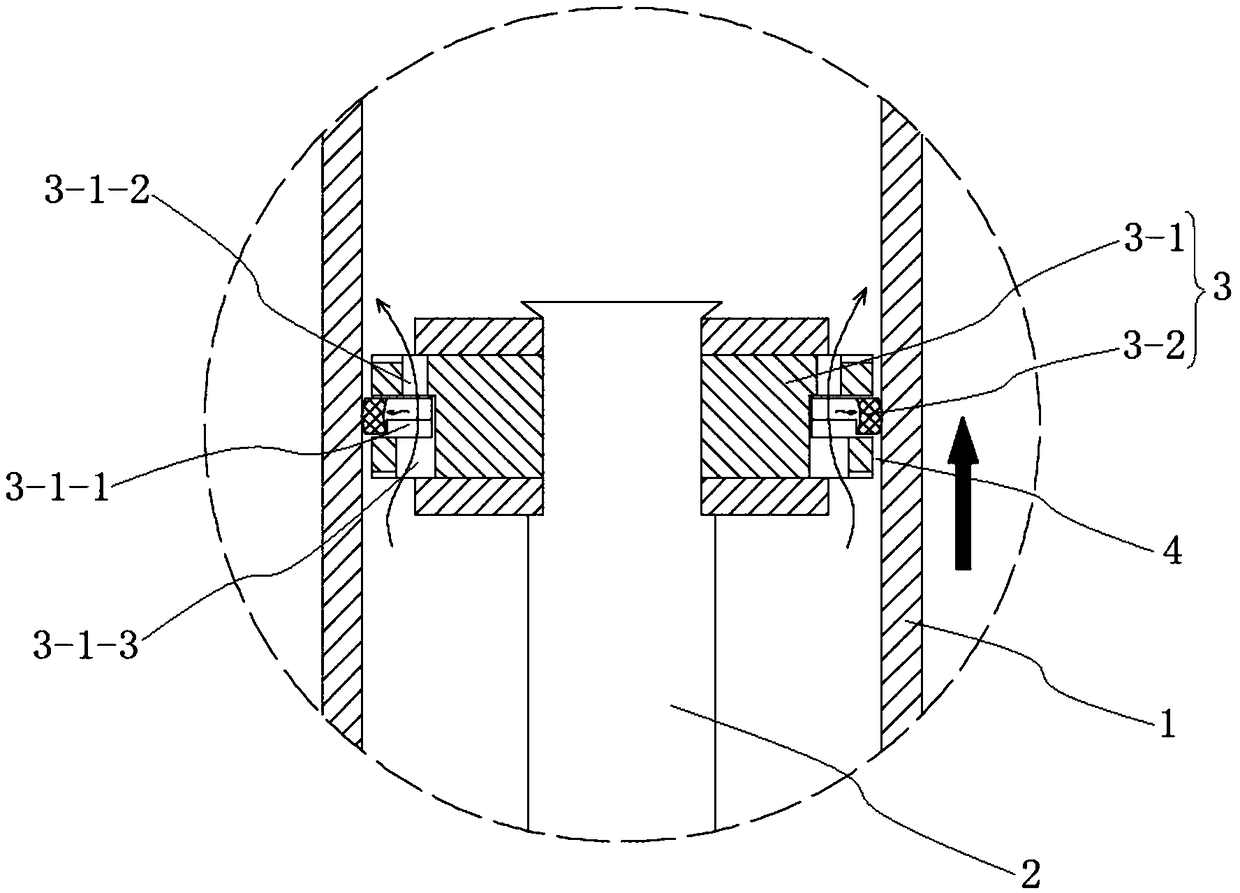 Damper damping mechanism and hydraulic-pneumatic combined damping damper applied same