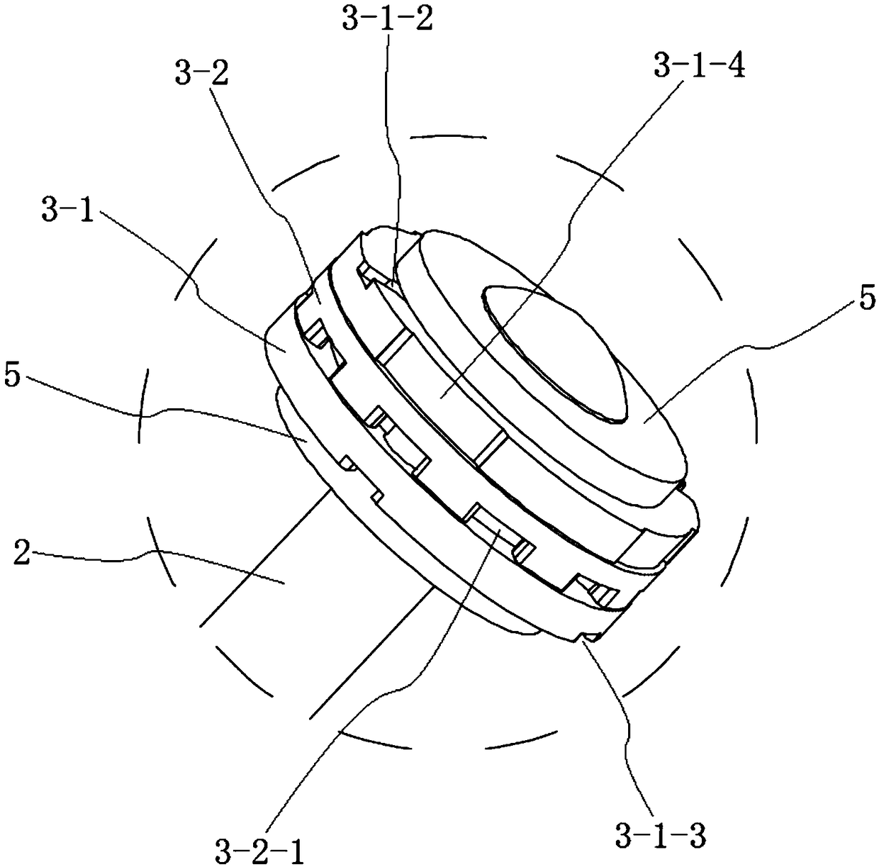 Damper damping mechanism and hydraulic-pneumatic combined damping damper applied same