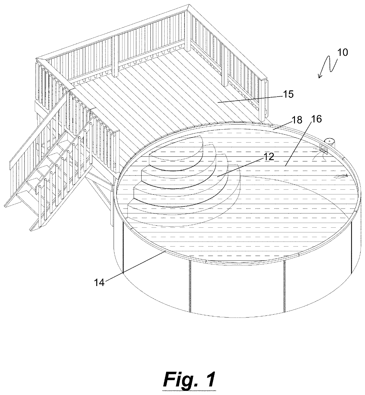 Pool stair assemblies and methods of installing a pool stair assembly