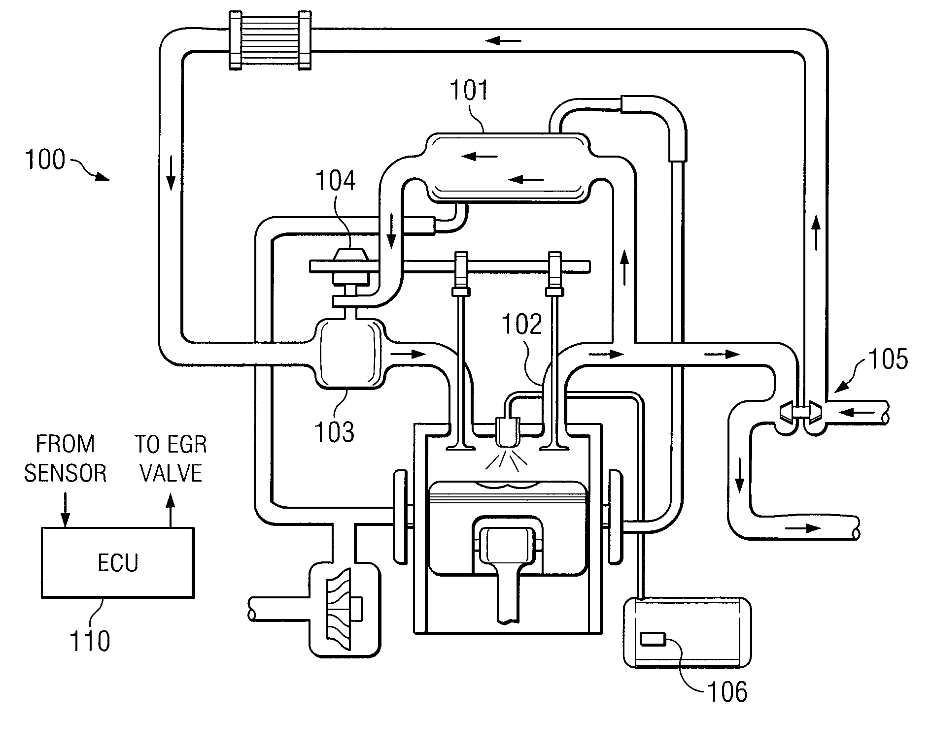 Flexible fuel engines with exhaust gas recirculation for improved engine efficiency