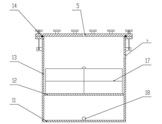 Novel device for recycling waste percolate and domestic sewage