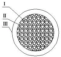 Metallurgical auxiliary material core-wrapped blocks and production device thereof