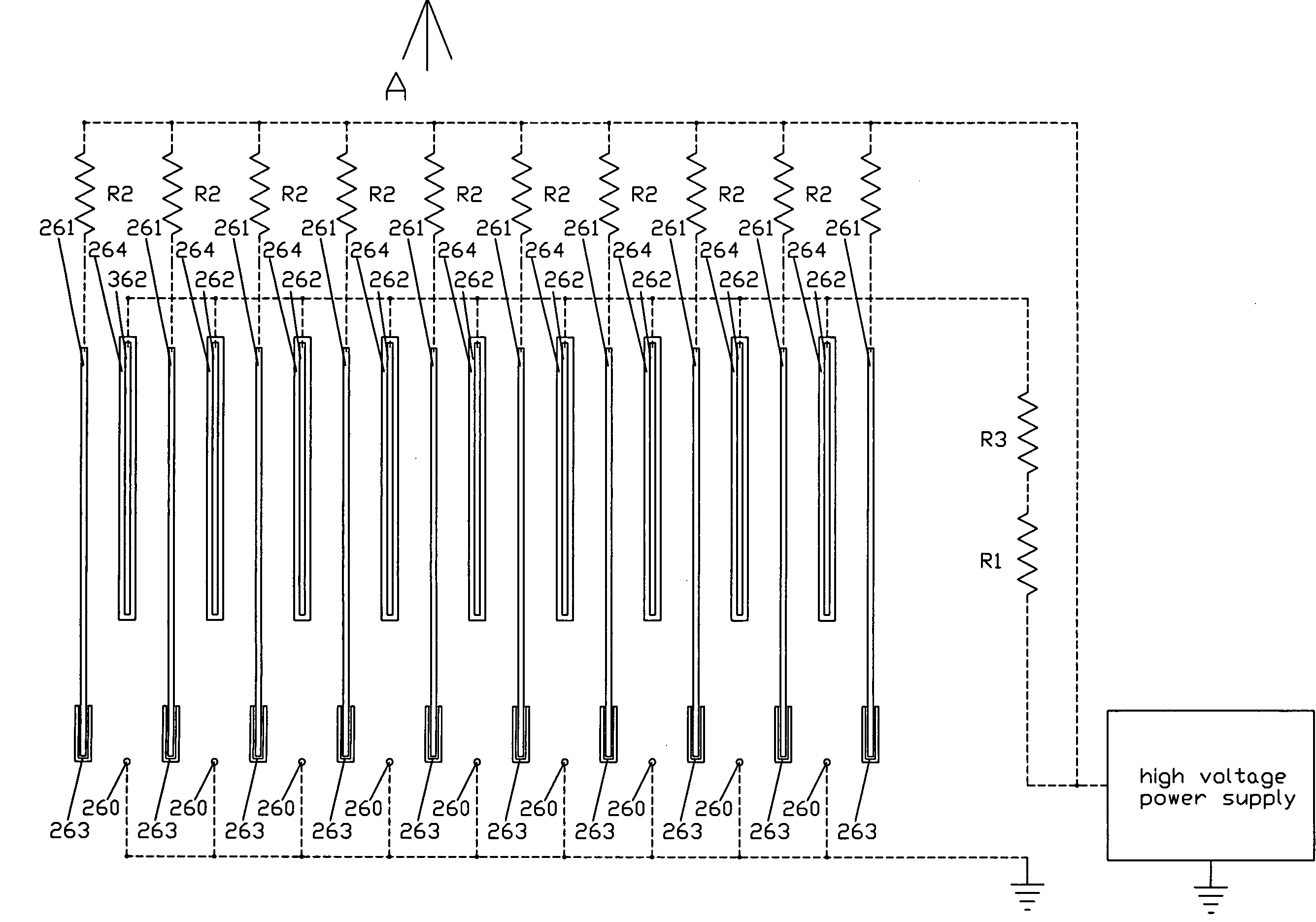 Devices for removing particles from a gas comprising an electrostatic precipitator