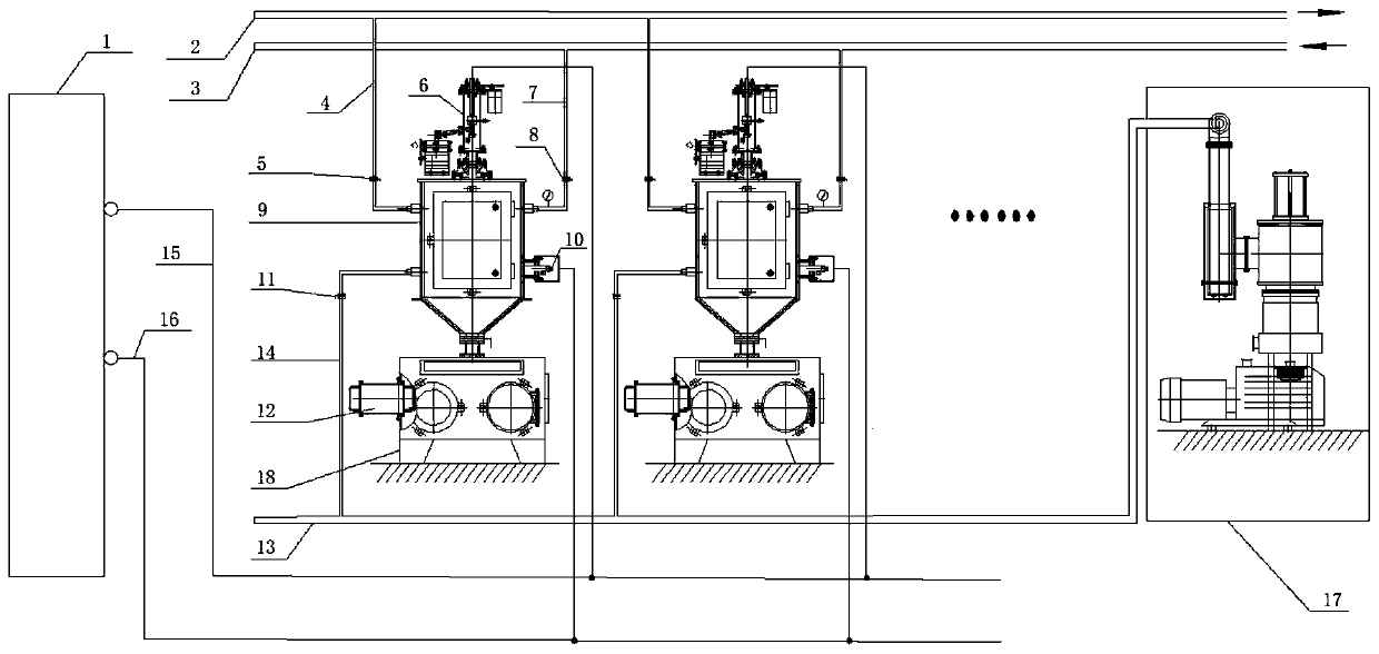 Hot-arc evaporation multi-cavity nano powder preparation device