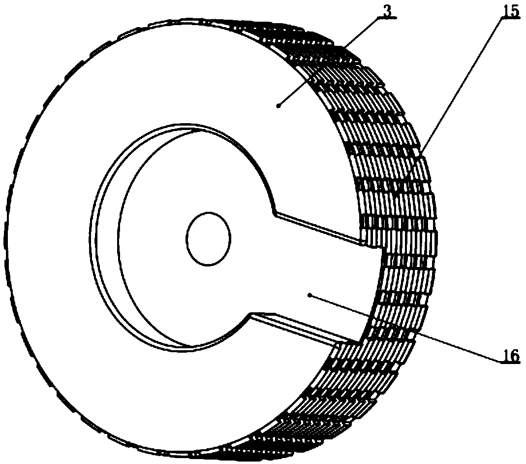 Novel spring guide wheel device