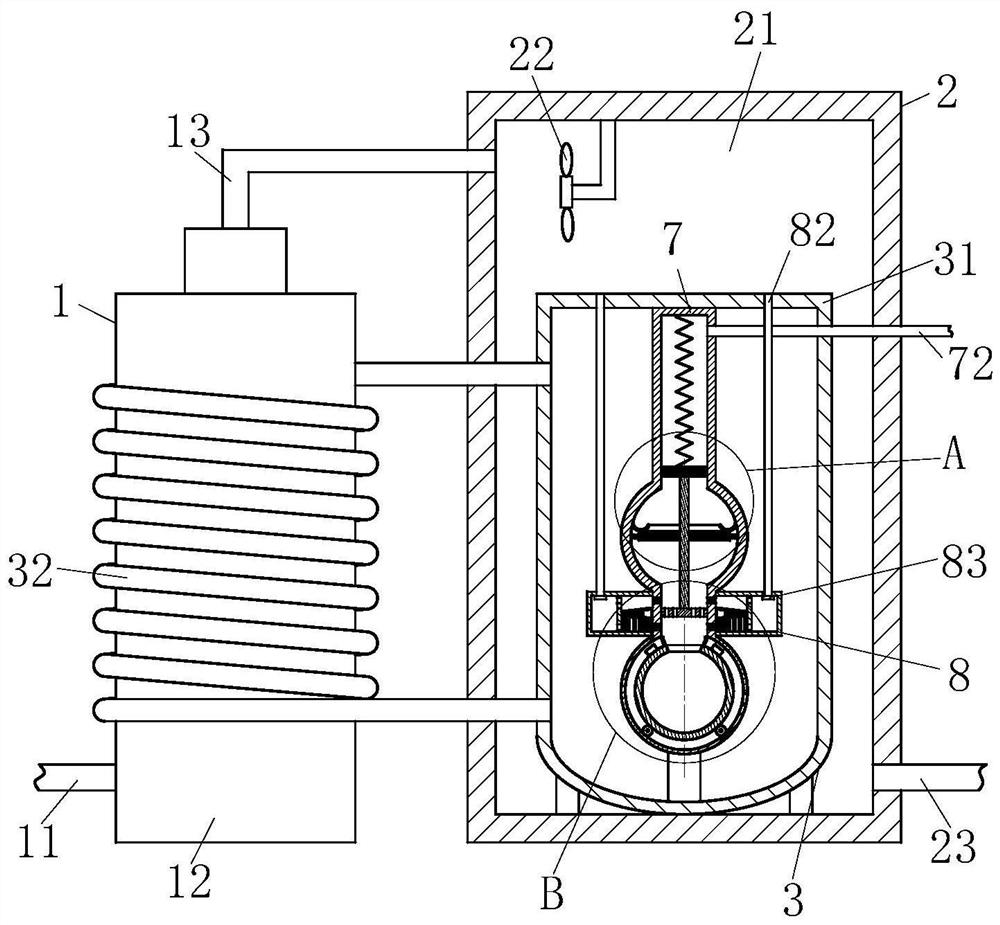 A liquid ammonia evaporator for flue gas denitrification