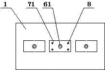 Transmission tower plate-type three-rope foundation structure