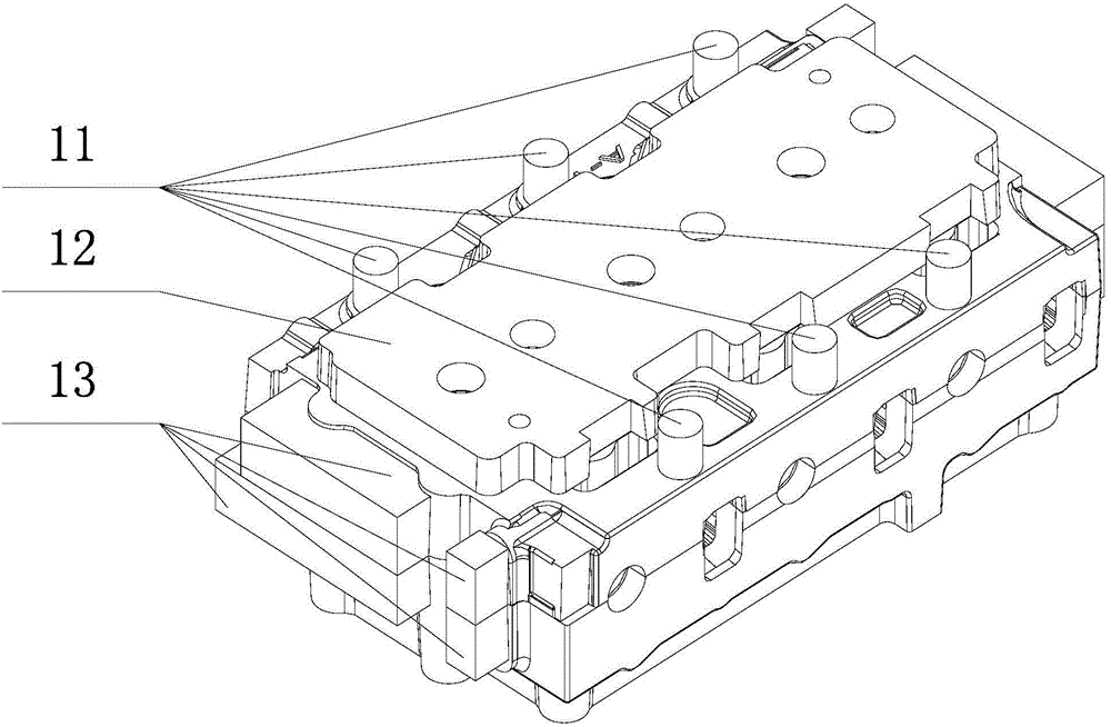 Aluminum alloy diesel engine cylinder cover casting method