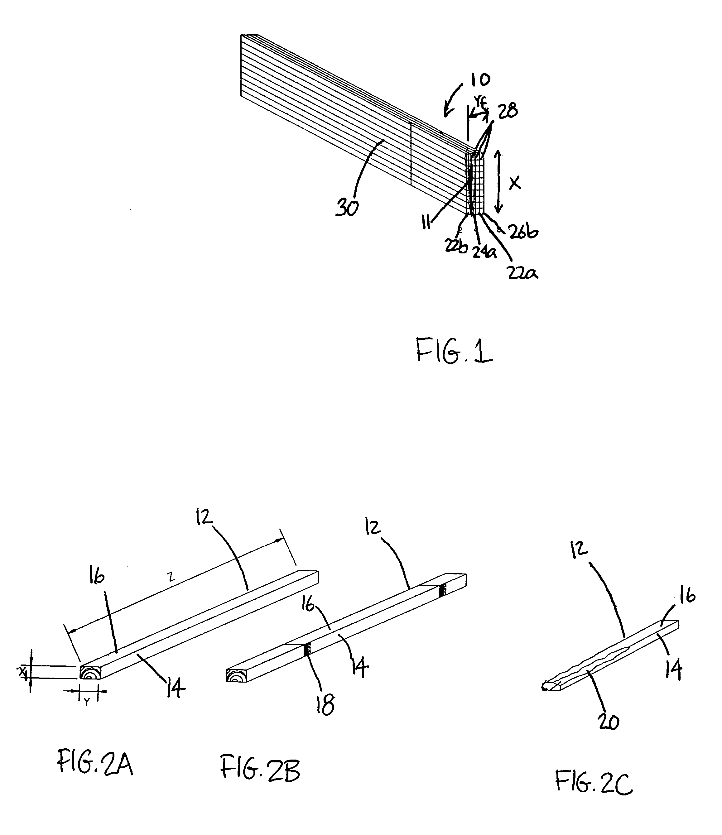 Laminated cross lumber and method of making same