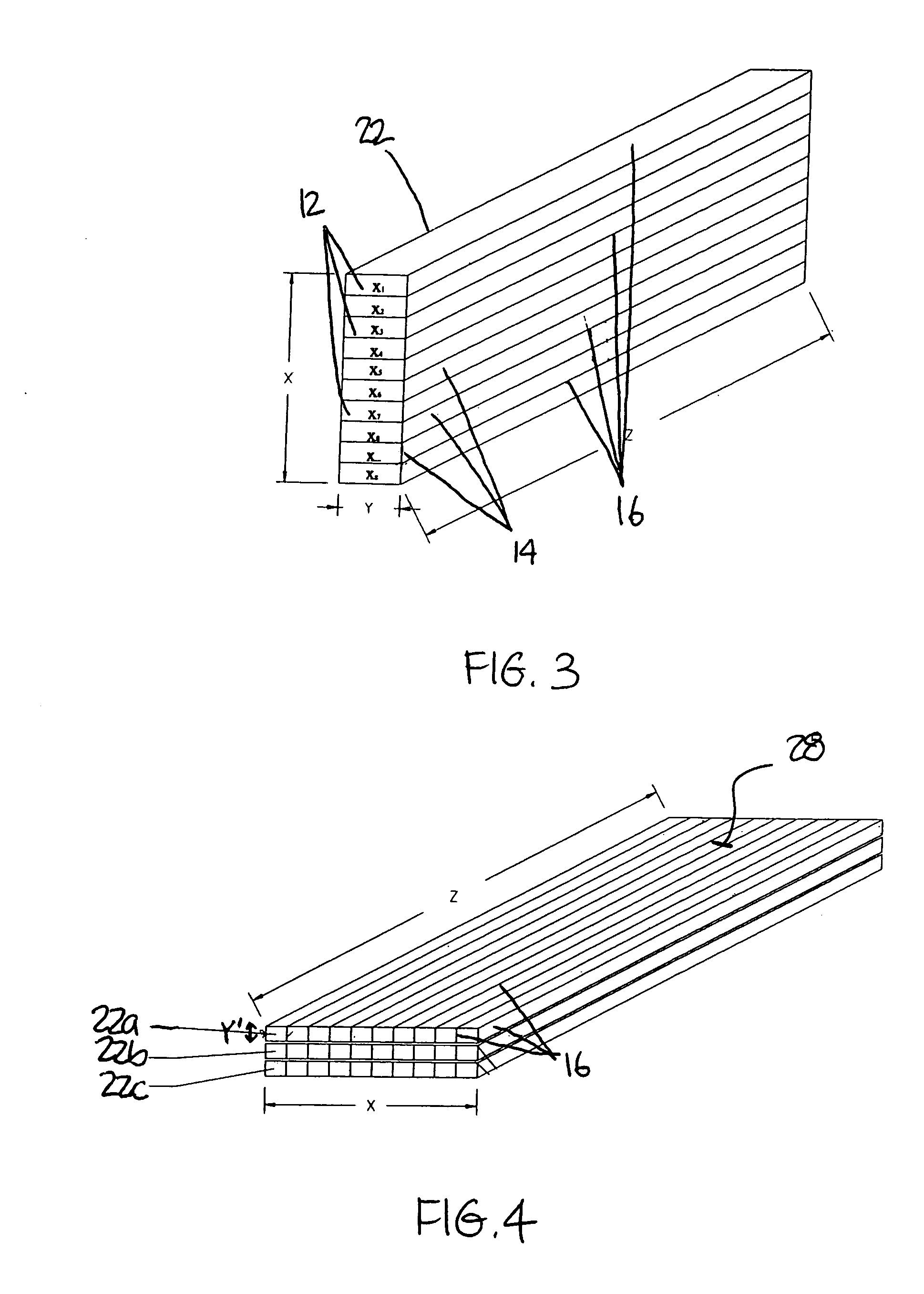 Laminated cross lumber and method of making same