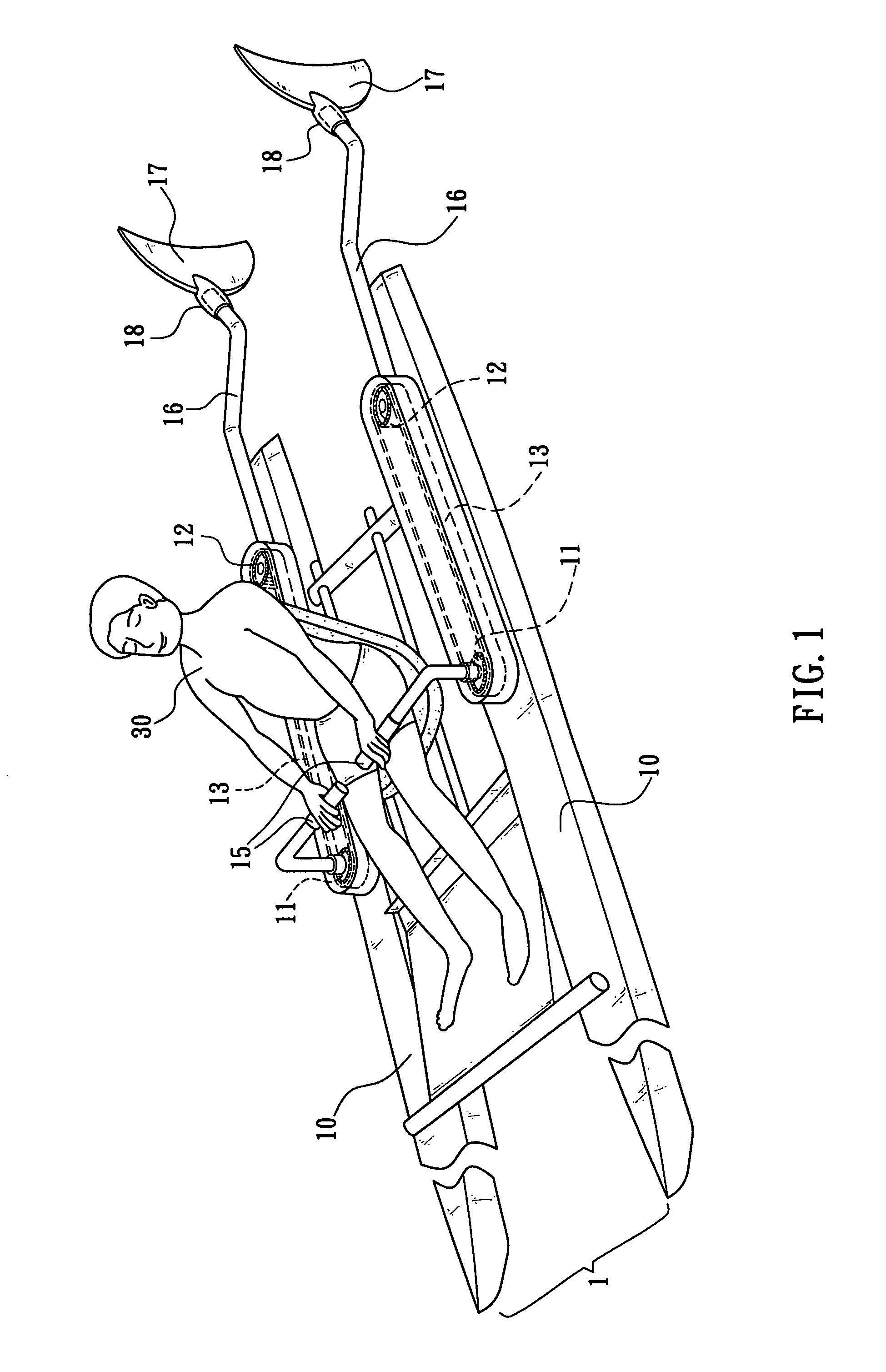 Sculling boat assembly