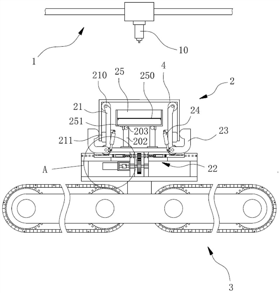 Laser cutting device for channel beam