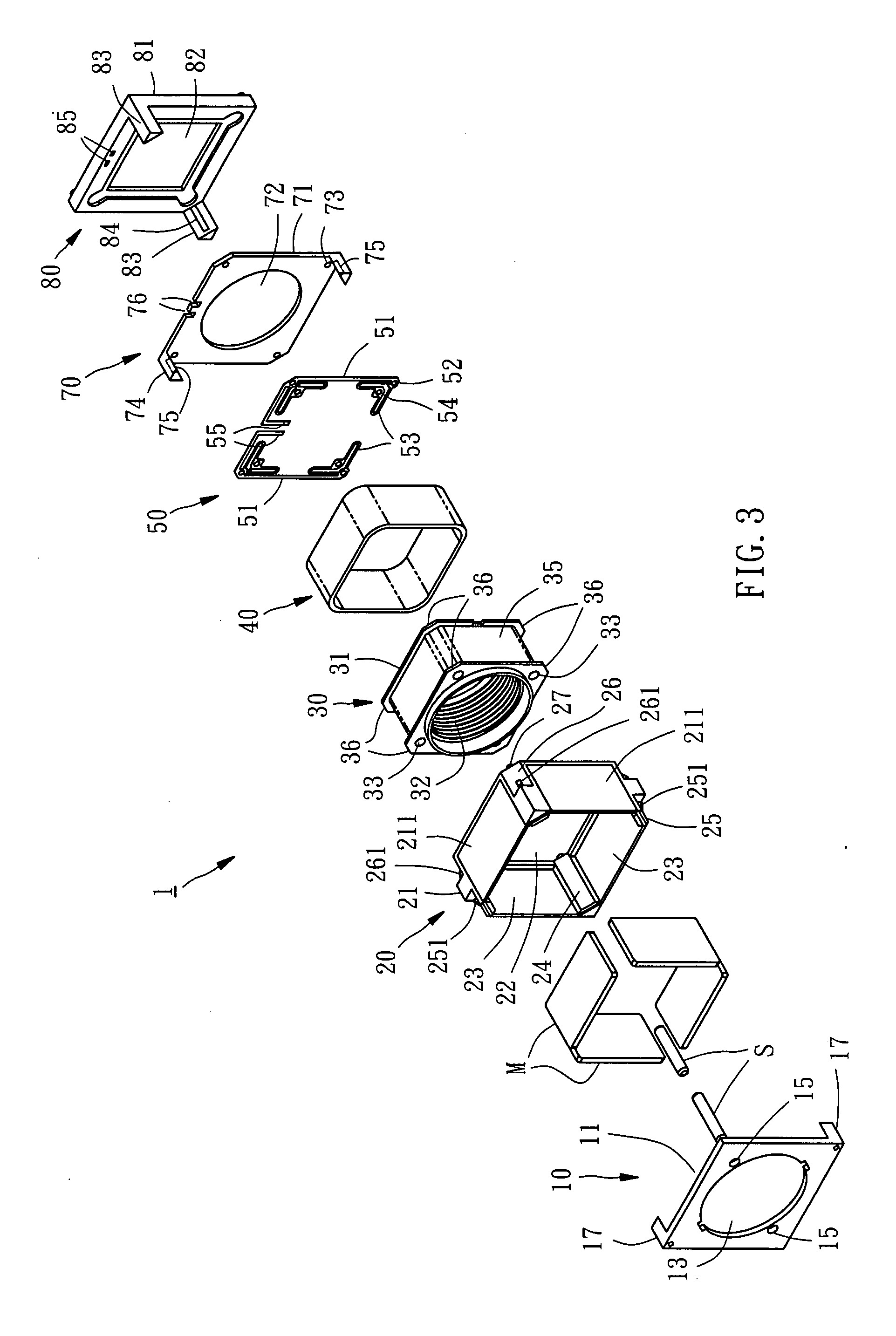 Voice coil motor type focusing actuator