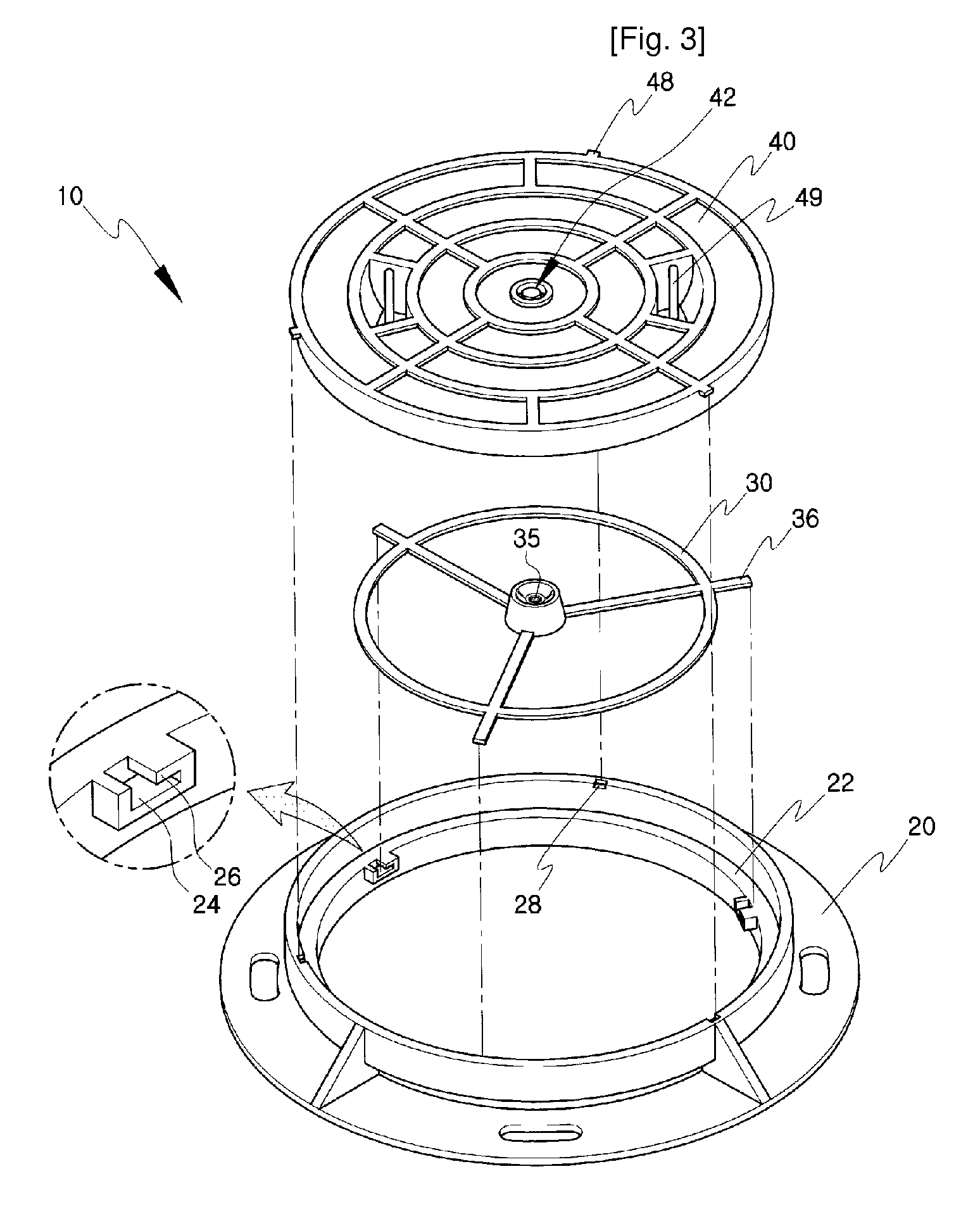 Manhole with locking device