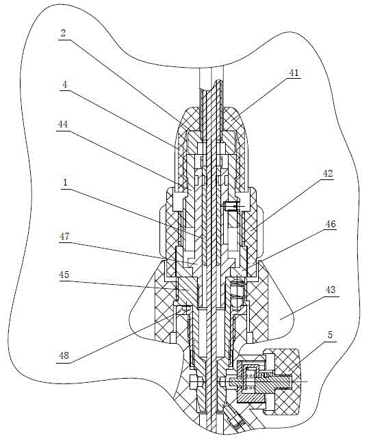 Detachable and bendable insulating abdominal forceps