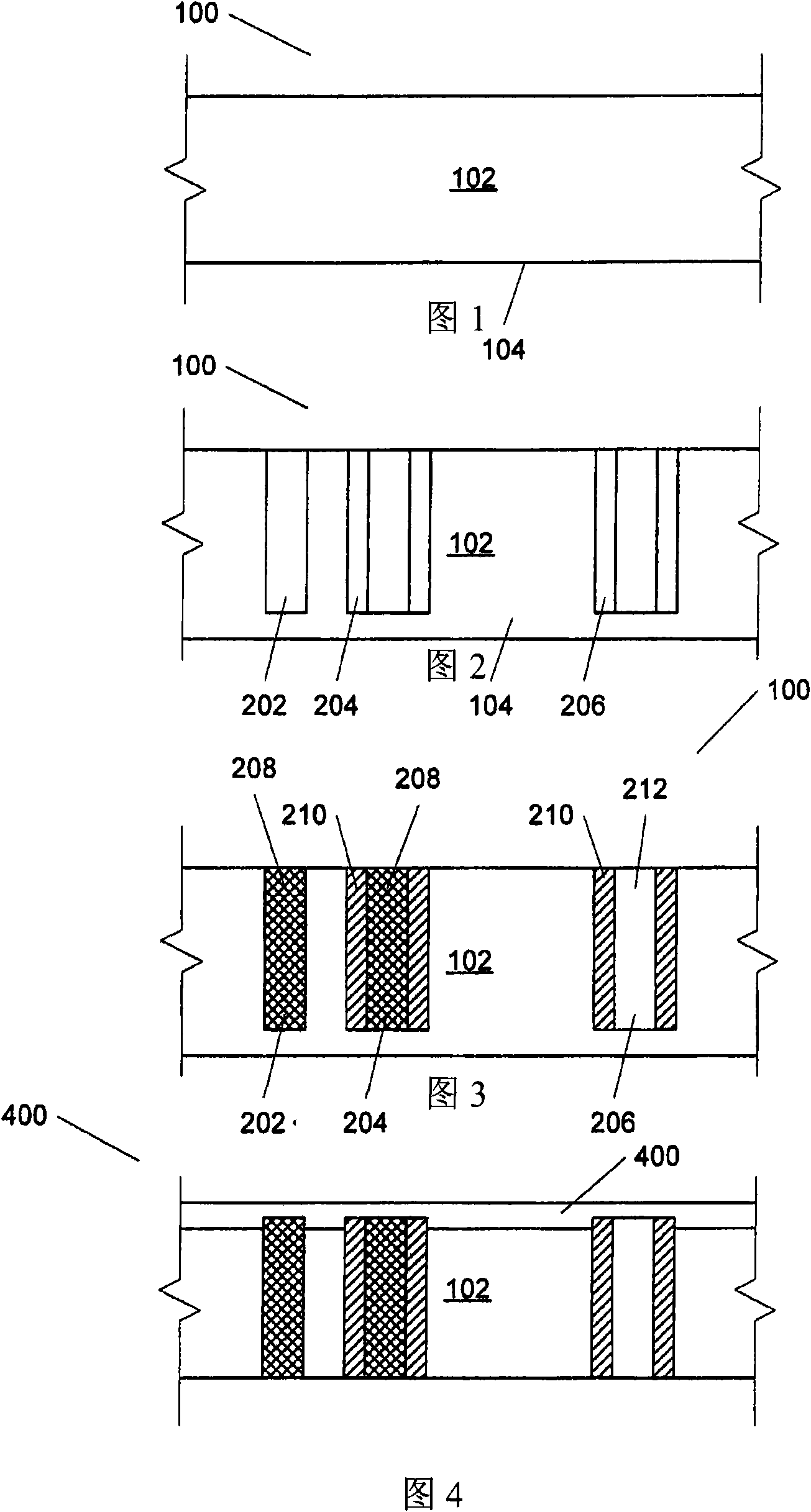 Front-end processed wafer having through-chip connections