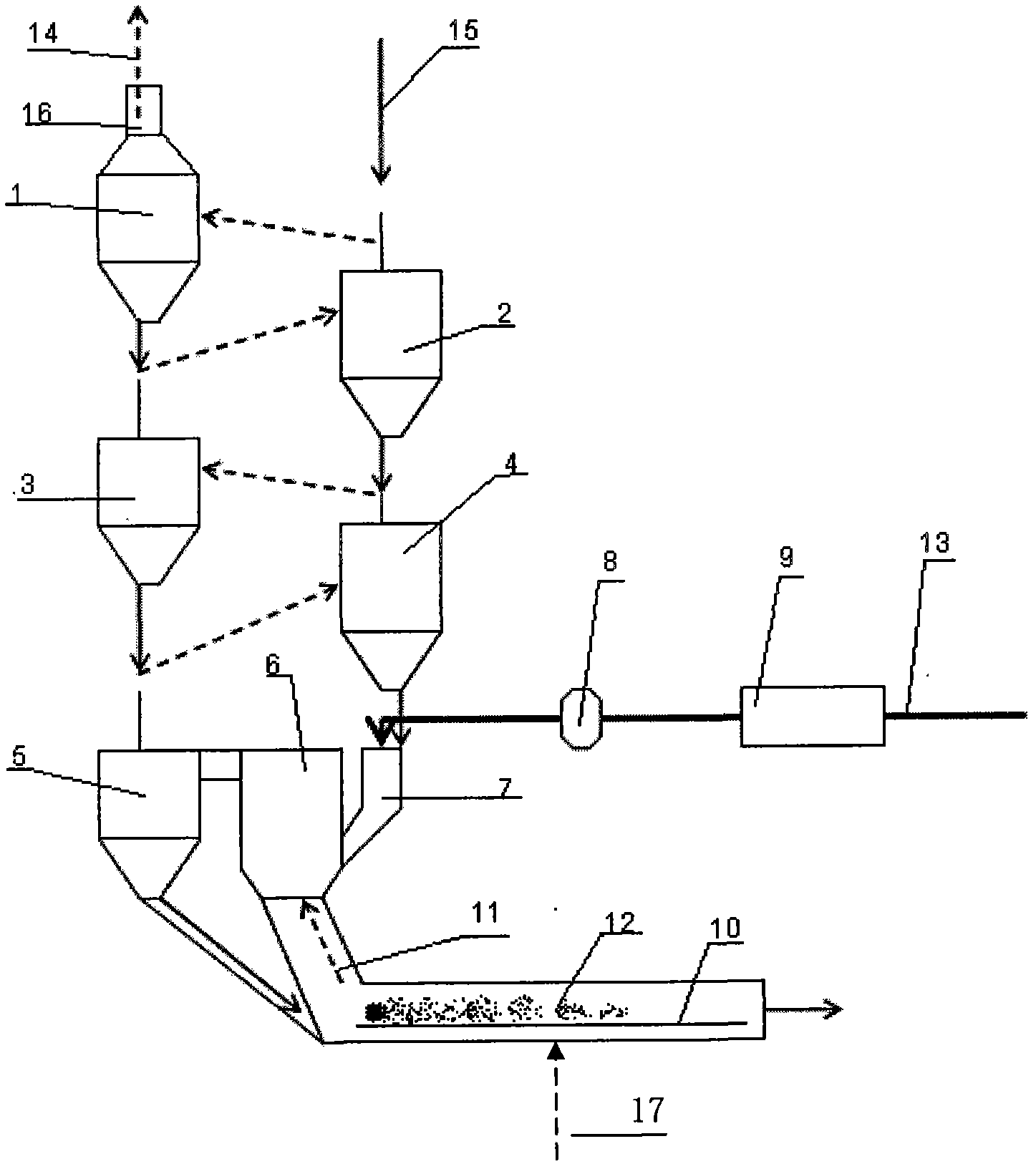 Method for producing active pulverized lime by utilizing coal gas to calcine limestone through suspended state pre-heating decomposing furnace