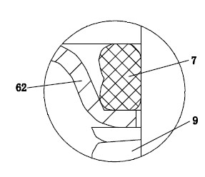 Integral mechanical sealing device for pump