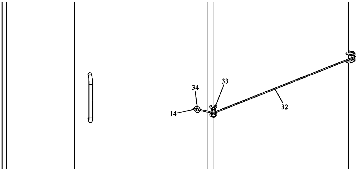 Automatic door opening and closing structure for high-voltage cabinet