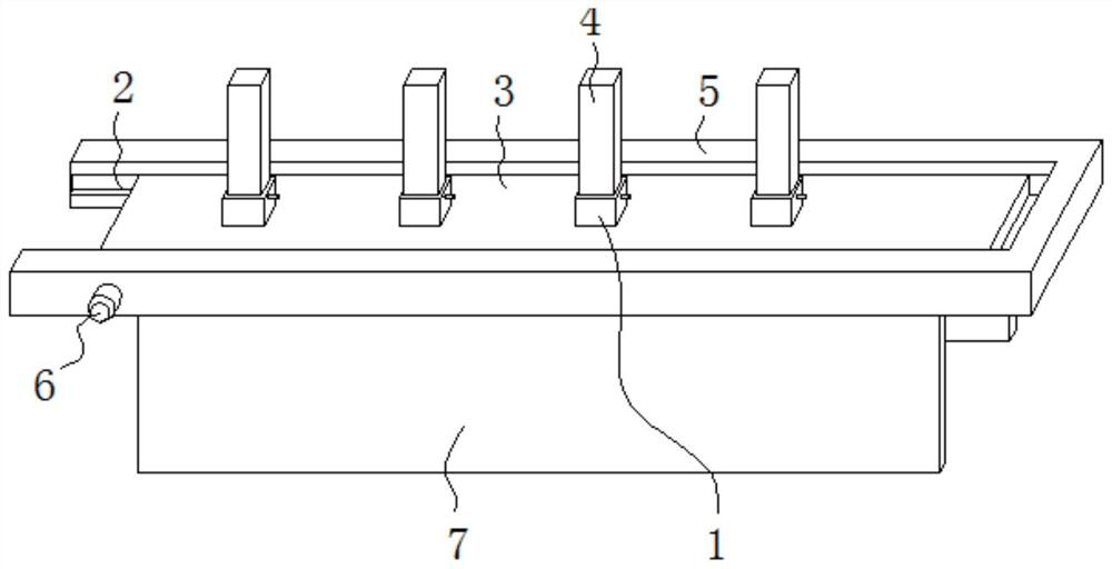 Electric appliance element processing operation table