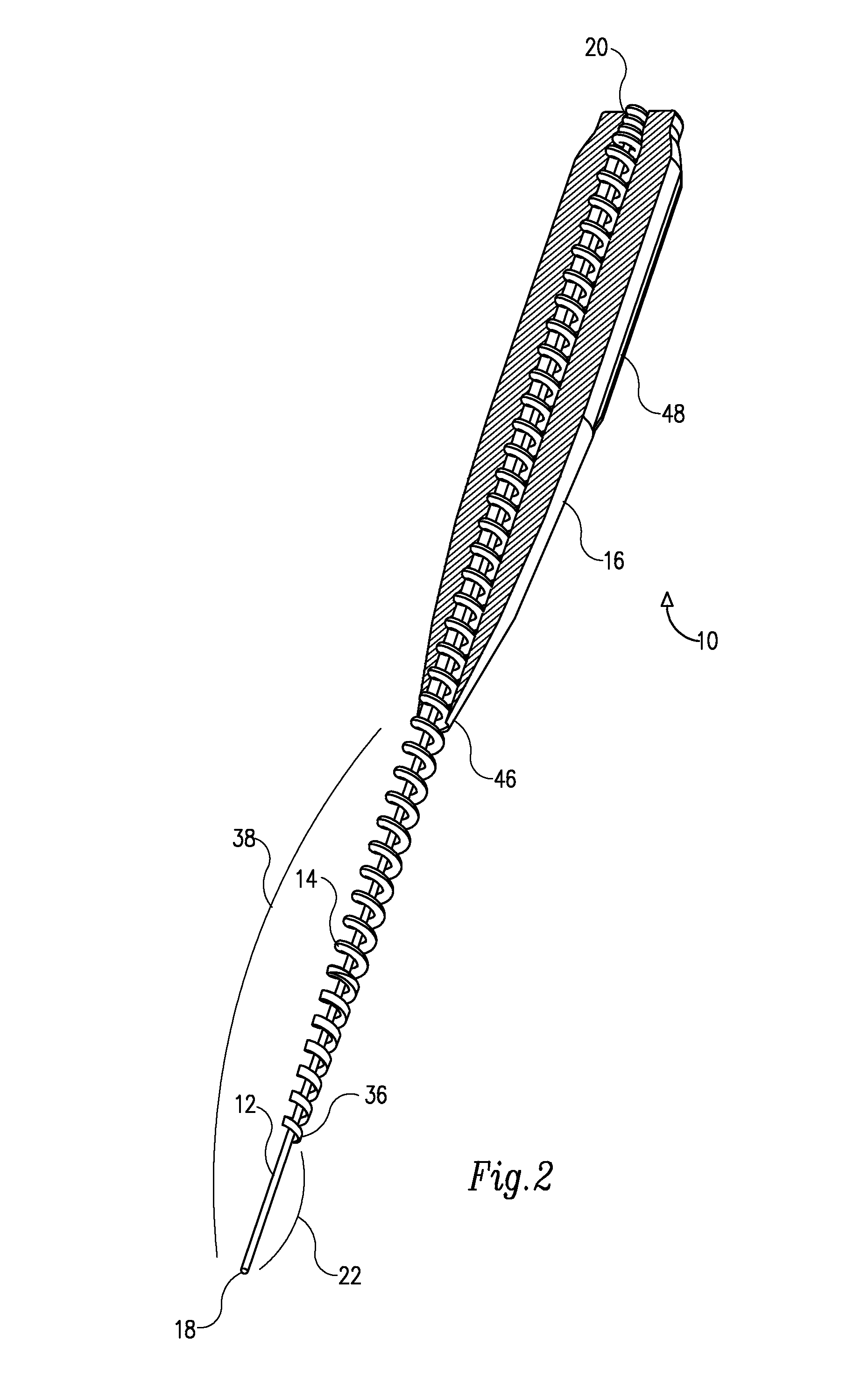 Rotary endodontic file with frictional grip