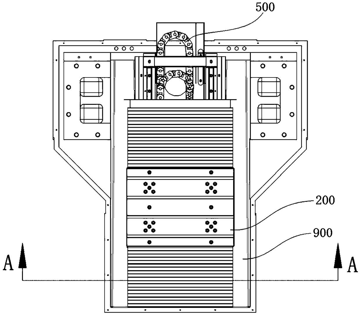 Die cutting machining center based on linear motor driving