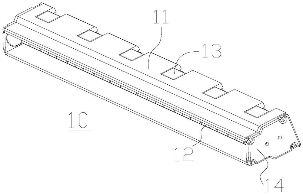 Light bar, light source and optical detection device