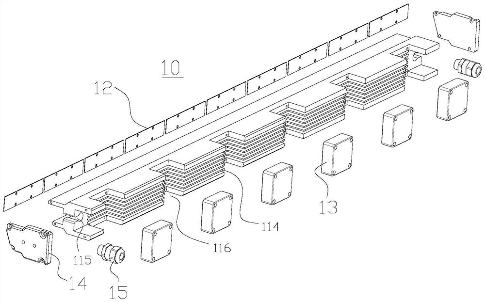 Light bar, light source and optical detection device