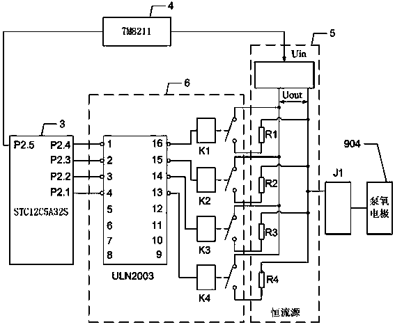 Simple measurement device for coulometric titration experiment