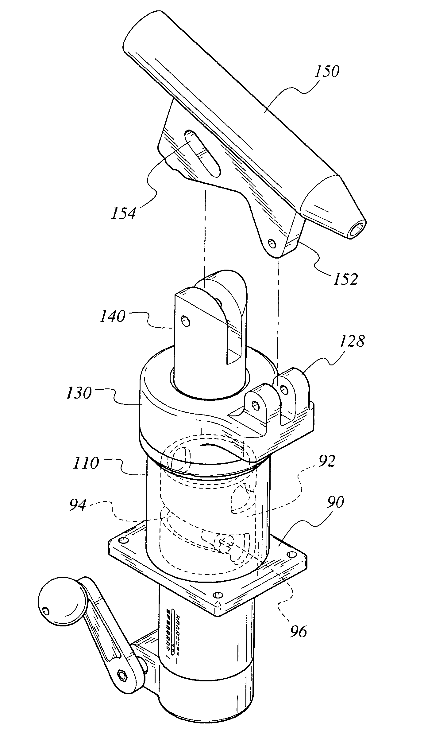 Manually adjustable outrigger