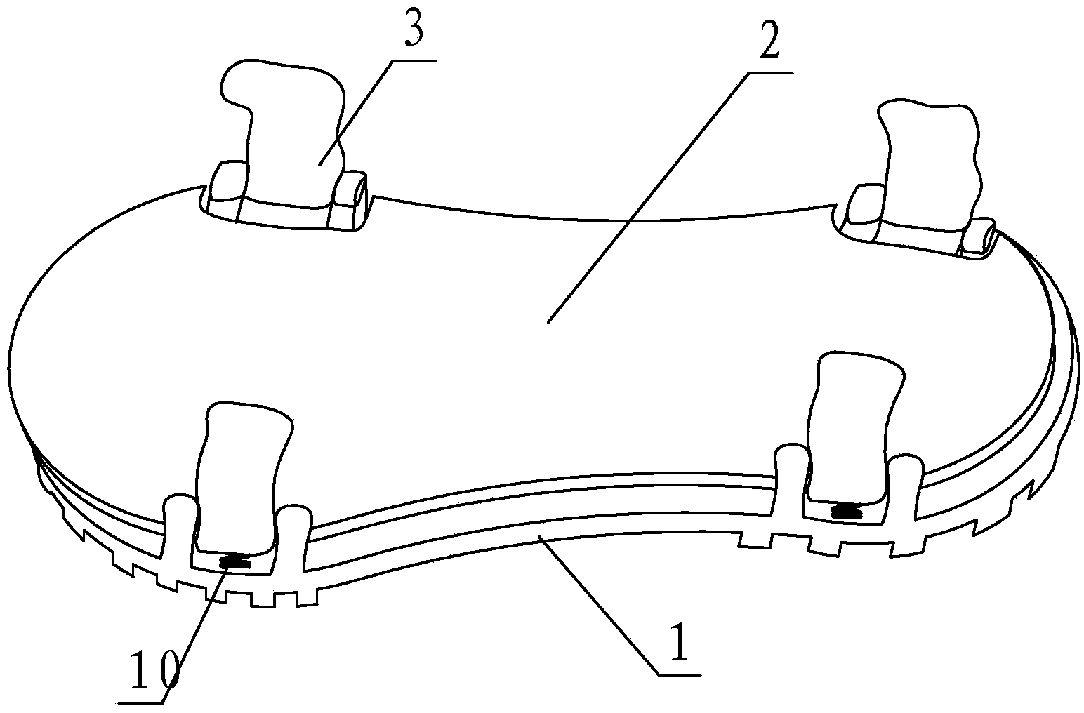 Turn-over buckle type shoe cover shoe not needing to be worn or taken off