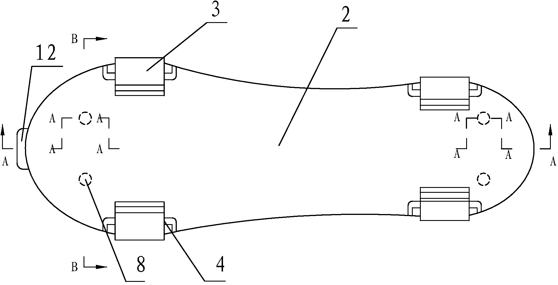 Turn-over buckle type shoe cover shoe not needing to be worn or taken off